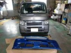 120619 バモス フロントバンパーの持ち込み 修理・塗装