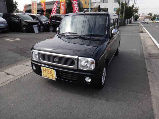 売約御礼！　アルトラパン　ターボ・コンビハンドル・黒革シートカバー